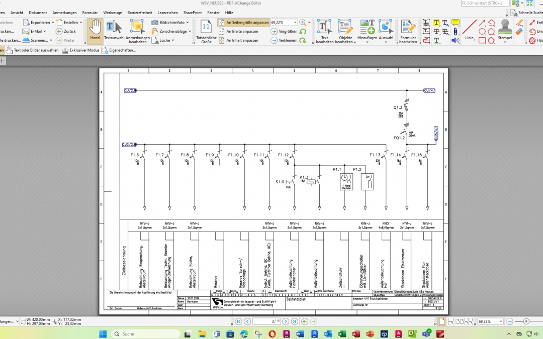 Partner der WSV Bund bei der Bearbeitung von elektro- und nachrichtentechnischen Plänen für Main-Donau-Kanal und Donau